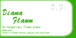 diana flamm business card